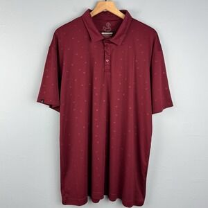 Swannies Mens 2XL Red Swans AOP All Over Print Performance Golf‎ Polo Shirt